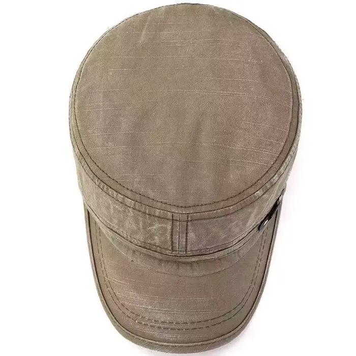 Casquette militaire coton pêche réglable - Style rétro armée pêcheur outdoor homme femme