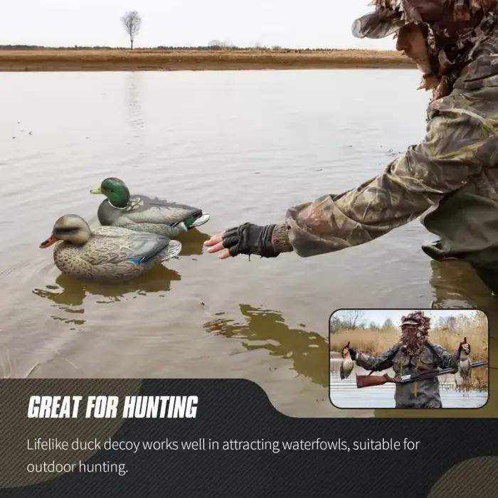 Leurres canards flottants 3D avec quille 1/6 pièces pour chasse pêche accessoires extérieurs