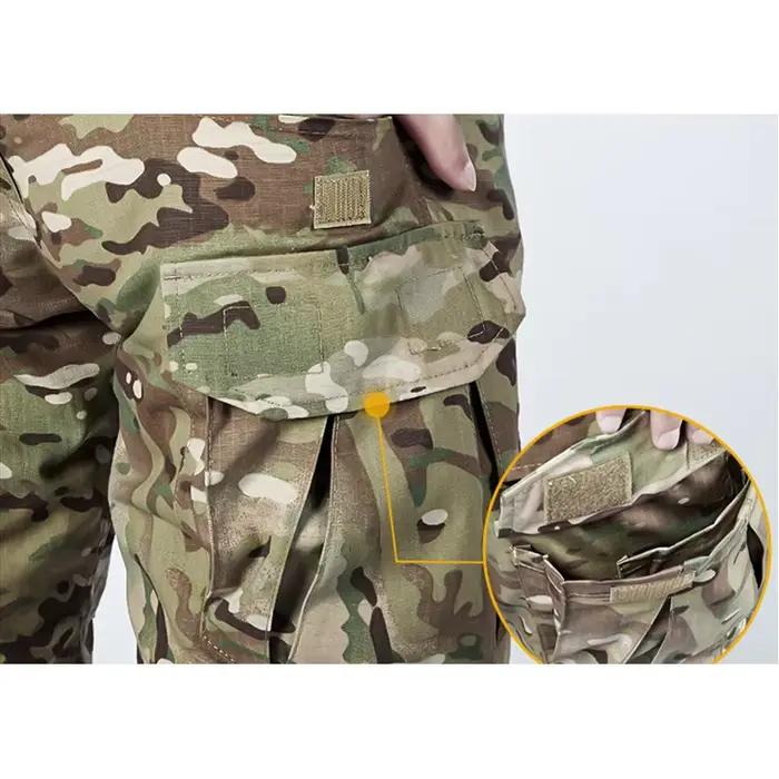 Pantalon tactique Multicam 2025 avec genouillères - Homme - Chasse pêche - Respirant séchage rapide