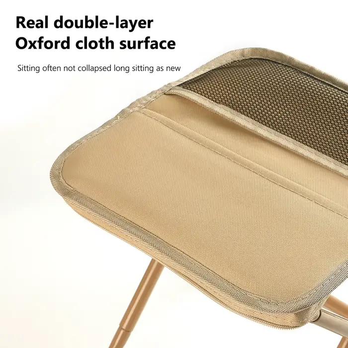 Tabouret de pêche pliant avec sac filet intégré - Léger et compact pour le stockage