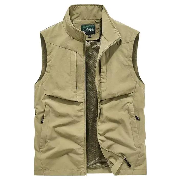 Gilet de pêche grande taille 6XL 7XL 8XL homme mesh léger sport randonnée escalade voyage