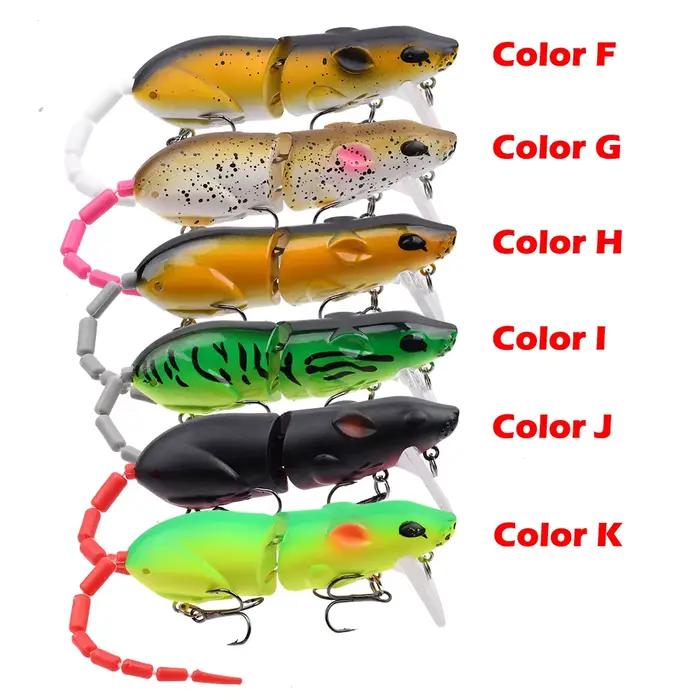 Leurre souris 15.5cm flottant pour brochet et perche - Appât plastique rat swimbait pêche