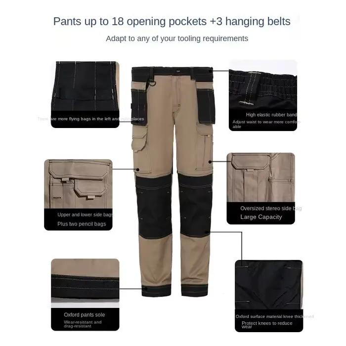 Pantalon cargo léger homme pêche - Respirant genouillères tactique pour randonnée et travail extérieur