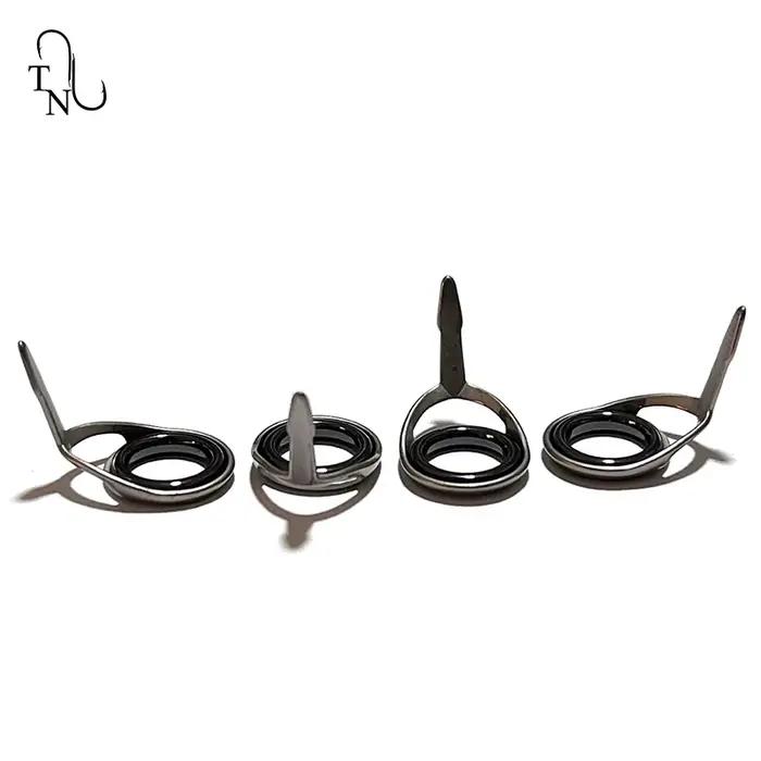 Guides de canne à pêche TN37 TUKTLSG 4# à 10# - 10 pièces acier inoxydable pour réparation et montage