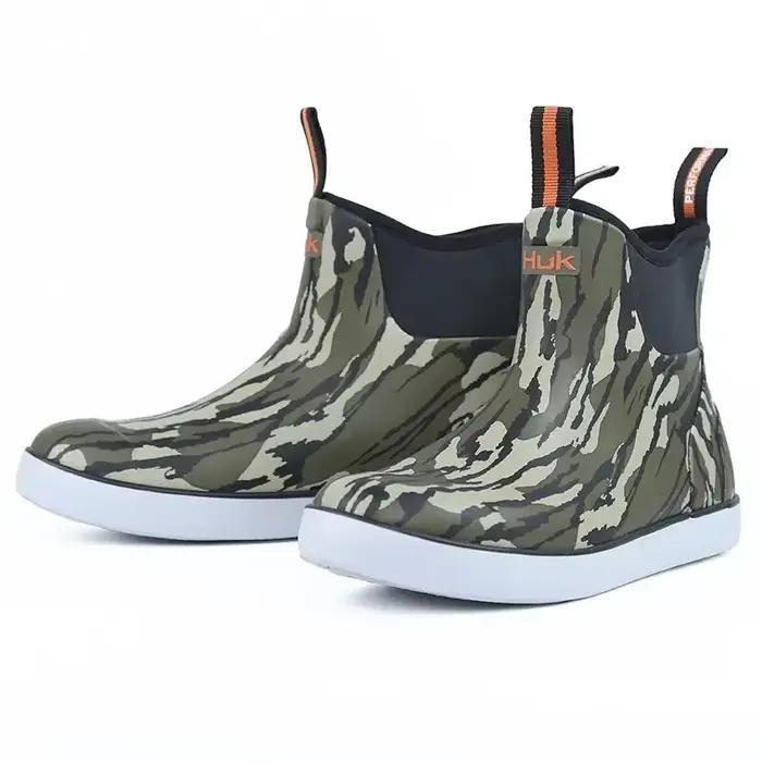 Chaussures de pêche camouflage légères type sneakers imperméables anti-dérapantes pour homme et femme