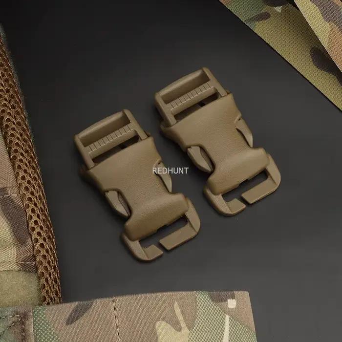 2 boucles tactiques QASM 2.5CM pour sac de pêche - Libération rapide sécurisée pour usage intensif