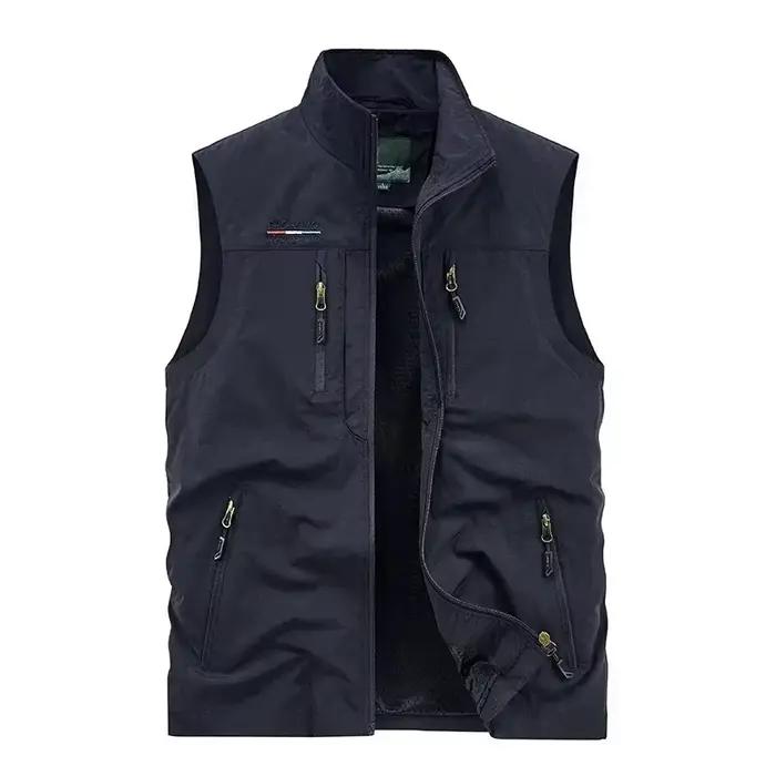 Veste cargo sans manches pêche chasse randonnée 2024 homme photographe camping vêtements travail