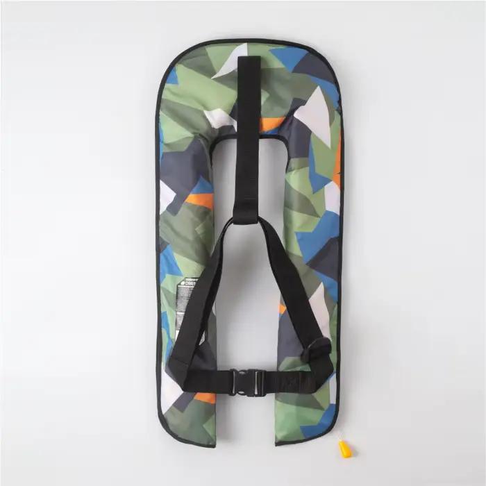 Gilet de sauvetage gonflable manuel et automatique pour la pêche adulte, 150N CE, bandes réfléchissantes