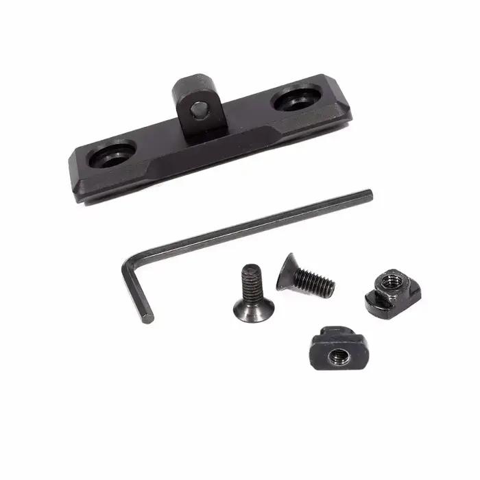 Adaptateur bipode M-LOK Keymod pour rail Picatinny AR15 - montage bas profil chasse tactique