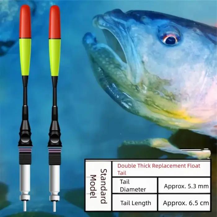 Flotteur électronique LED ultra sensible pour pêche de nuit, 2 pièces lumineuses et étanches