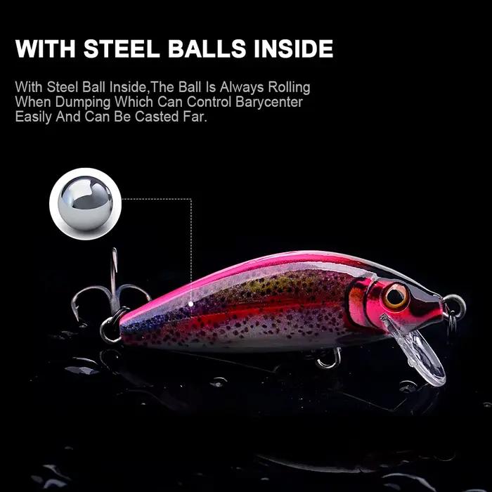 Jerkbait TREHOOK 50mm 5g - Leurre dur coulant minnow pour pêche du brochet et de la truite