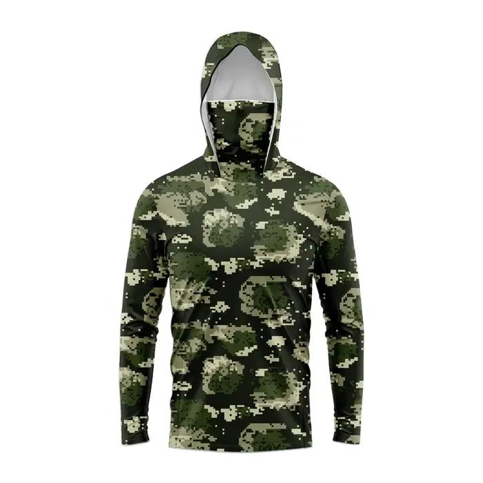 Chemise de pêche homme manches longues UV protection t-shirt technique vêtement pêcheur durable