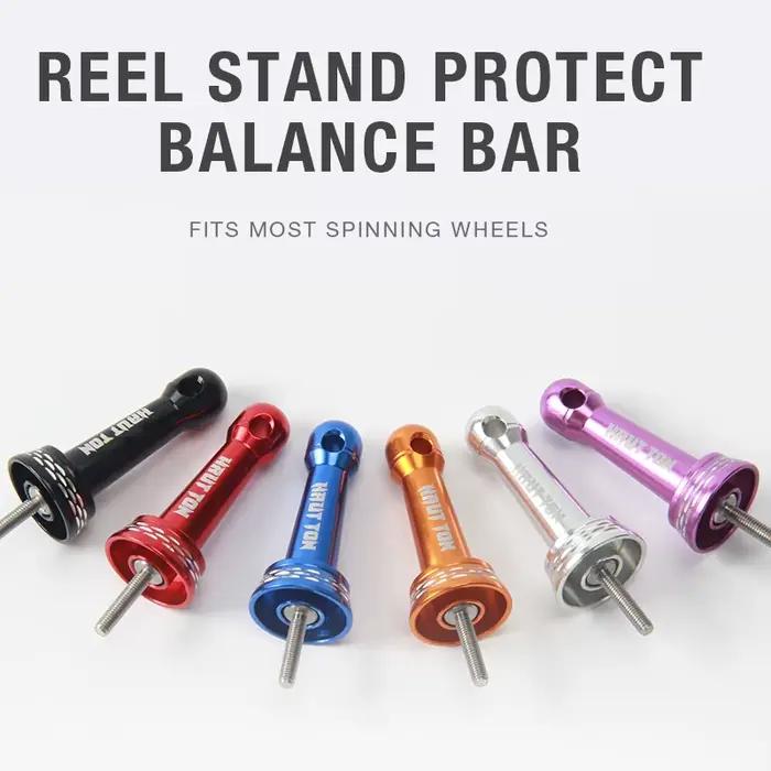 Support de stabilisation pour moulinet de pêche - Barre d'équilibre en aluminium pour moulinets spinning