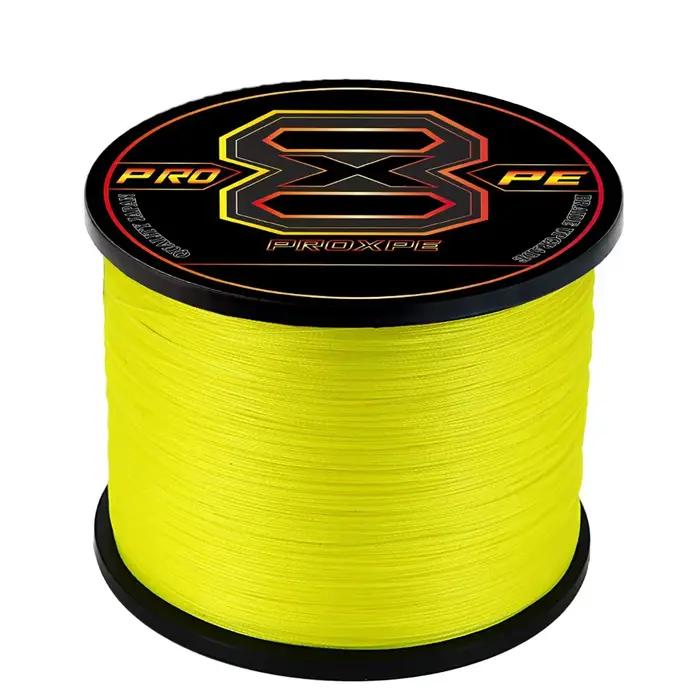 Ligne PE tressée PROXPE 8 brins super résistante pour carpe et leurres - 100M à 1000M 22-90LB