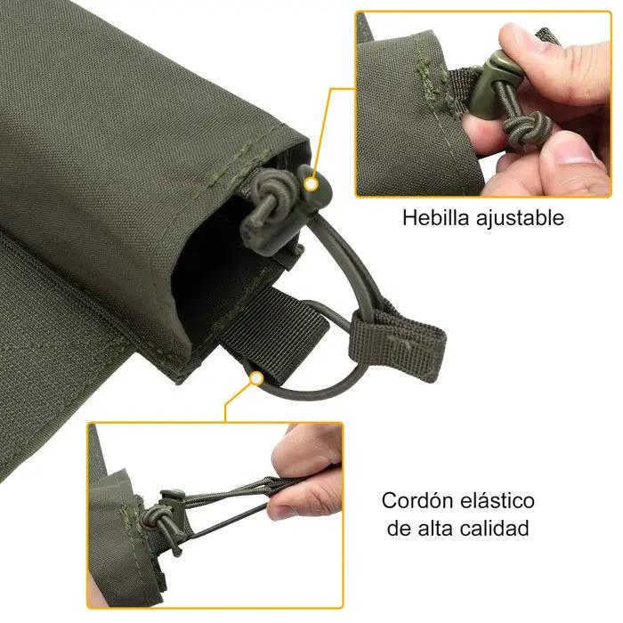 Pochette radio tactique IDOGEAR 3317-D pêche - Porte talkie-walkie extensible camouflage