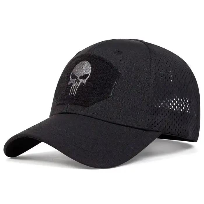 Casquette Militaire Camouflage à Carreaux - Protection Soleil Maillée Sport Outdoor Pêche