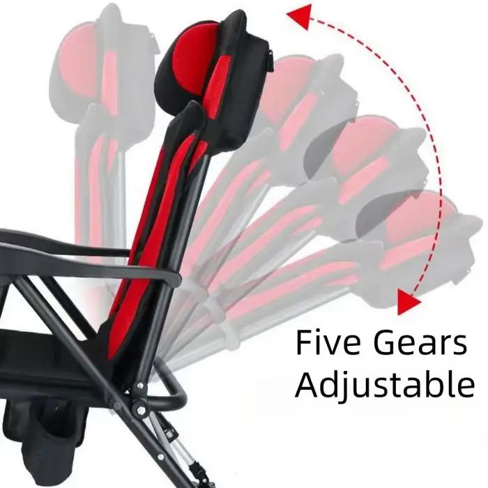 Chaise pêche télescopique réglable pliante camping extérieur équipement pêcheur portable