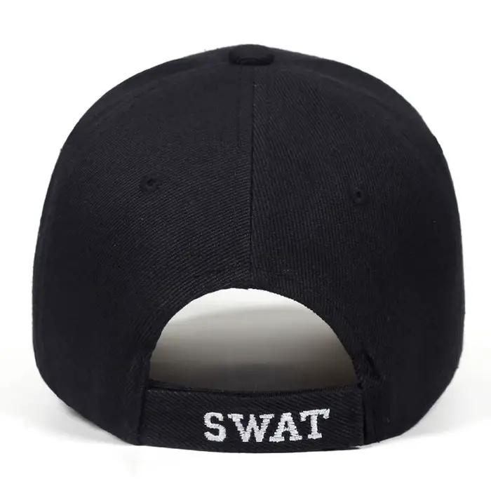 Casquette baseball SWAT Eagle brodée pour hommes - Modèle aigle tactique réglable pour pêche et outdoor