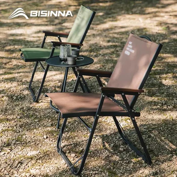 Chaise de camping pliante BISINNA Outdoor - Portable pour pêche, randonnée et plage