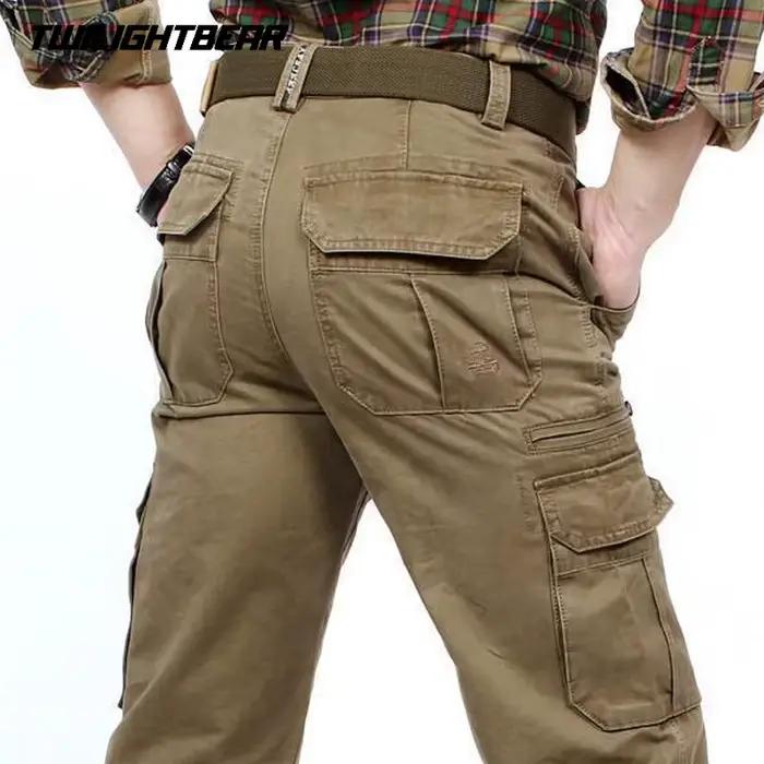 Pantalon cargo homme 100% coton multiples poches qualité premium pour pêche confortable été
