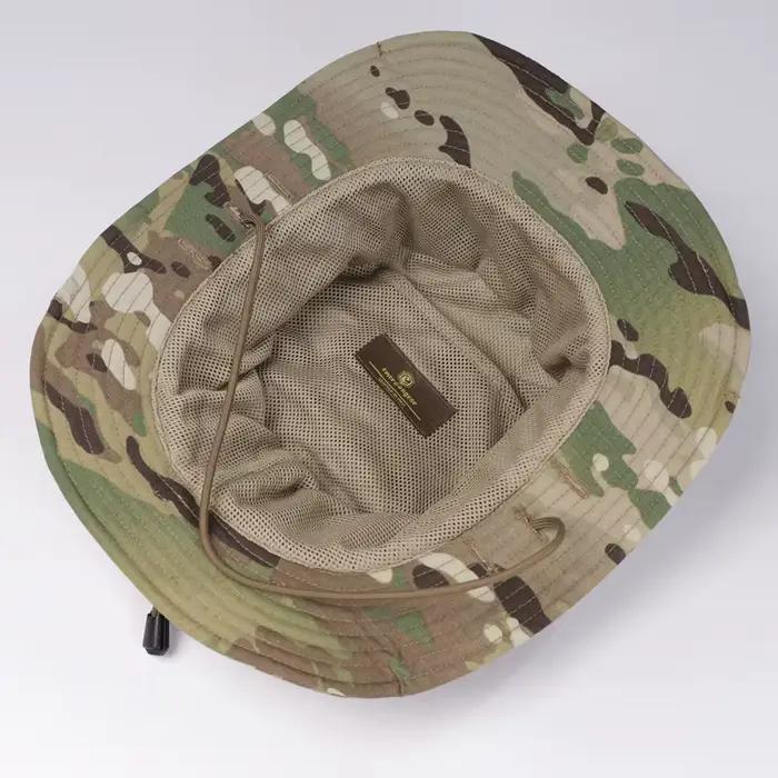 Casquette boonie tactique Branch Rock Lizard pour pêche jungle - Protection courte visière ajustable