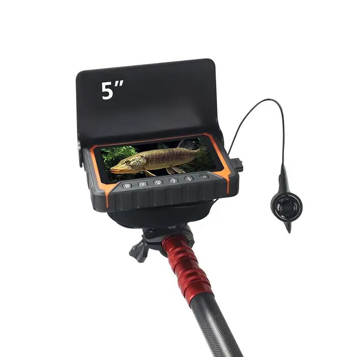 Caméra pêche sous-marine 5 pouces IPS DVR 8 LEDs infrarouges câble 15m/30m étanche carte 8GB