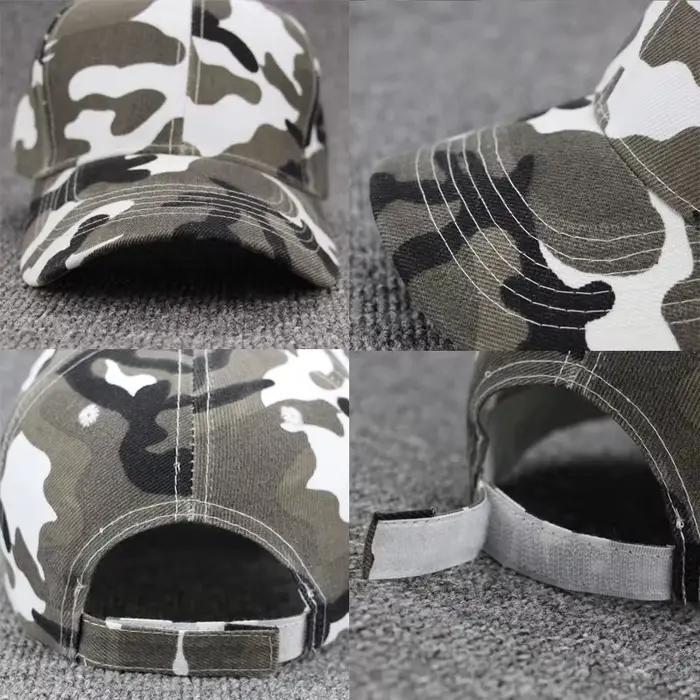 Casquette camouflage pêche homme - Chapeau de soleil tactique pour pêche en mer et rivière