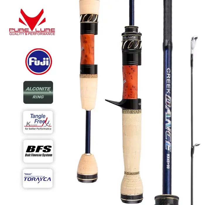 Canne à pêche truite PURELURE CREEK DANCE BFS casting UL spinning légère voyage ruisseau perche
