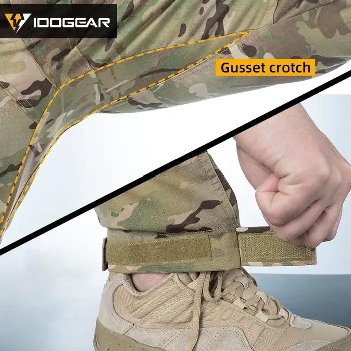 Pantalon tactique IDOGEAR Combat UFS avec protections genoux camouflage pêche chasse outdoor