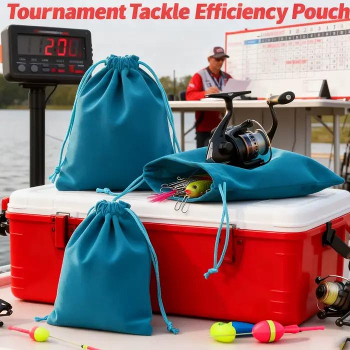 Sac de protection portable pour moulinets de pêche avec cordon de serrage - Étui de rangement pour accessoires