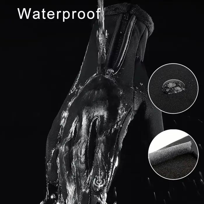 Gants de pêche hiver imperméables 2 doigts - Chauffants velours pour pêche par temps froid