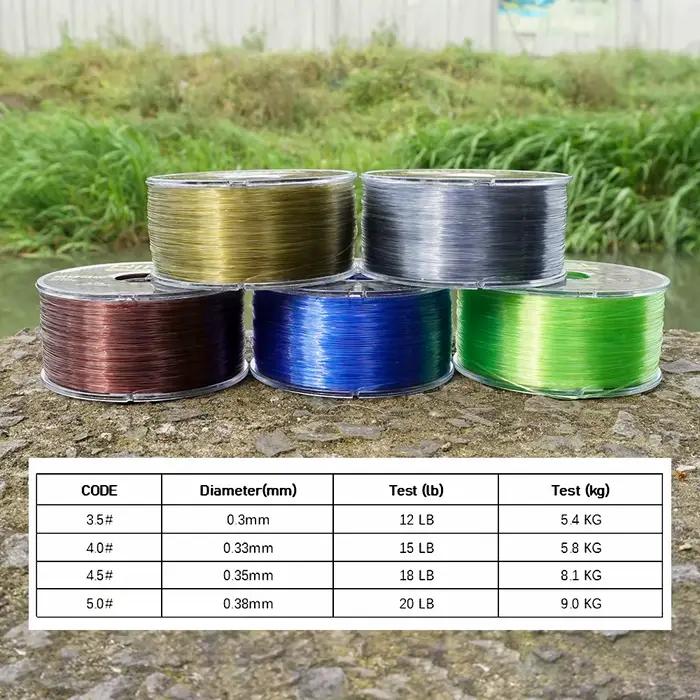 Ligne de pêche Hirisi 350m nylon japonais 12-20LB super résistante pour carpe et accessoires