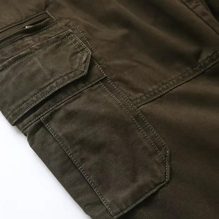 Pantalon cargo armée verte pêche multi-poches pour organisation parfaite du matériel