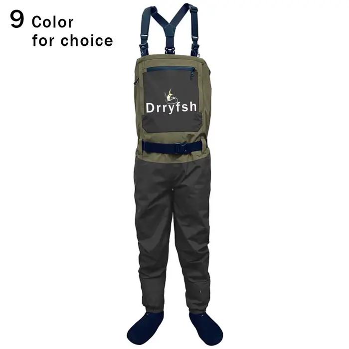 Waders respirants convertibles cuisse/poitrine pour hommes - Imperméables pêche chasse kayak