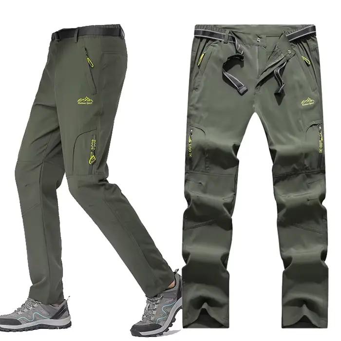Pantalon pêche été stretch imperméable 5XL séchage rapide - Léger technique poches zippées homme