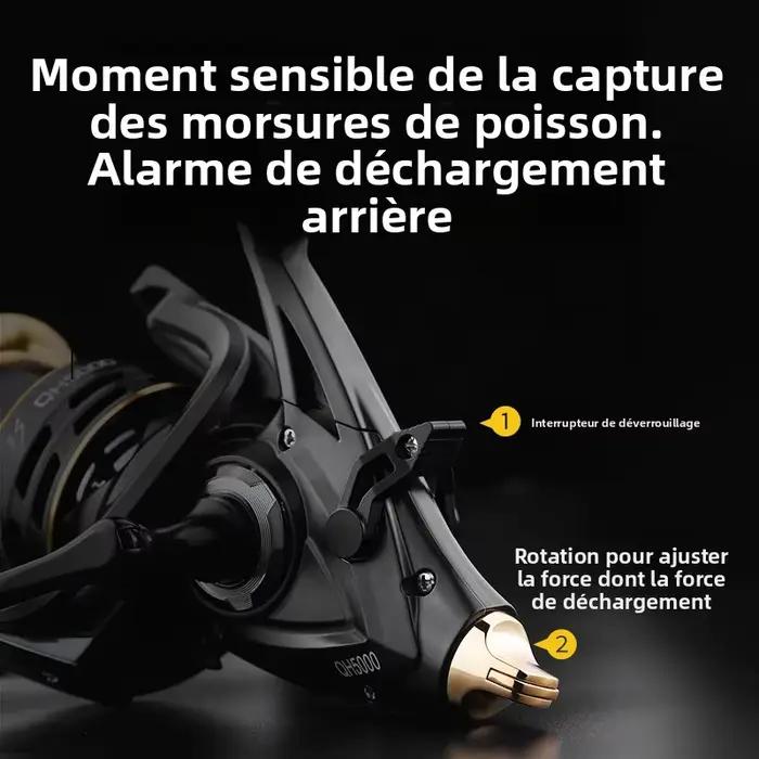 Moulinet LINNHUE carpe spinning double frein 20kg QH3000-9000 mer bobine spare