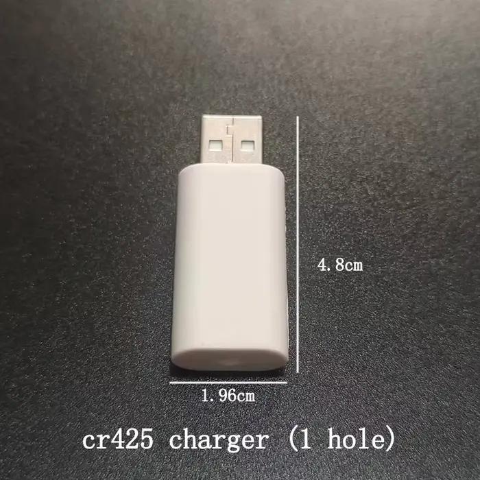 Chargeur batterie CR425 CR322 USB pour accessoires flotteurs pêche électronique rechargeable
