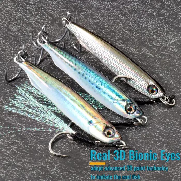 Leurre métal spinner spoon 10-40g 3D eye pêche spinning leurre tournant carnassiers eau douce mer
