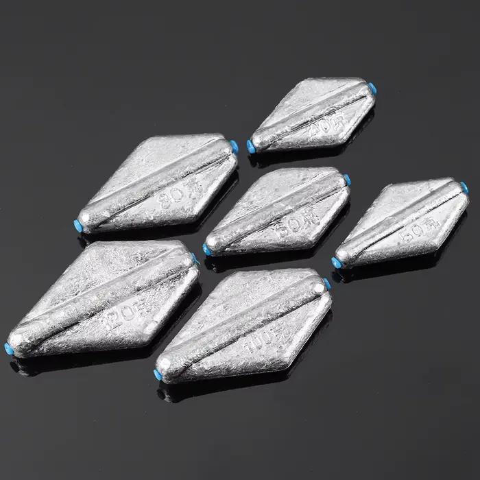 Plombs de pêche plats Tongxin 40-120g choix multiple - Poids pour pêche en eau douce et matériel de pêche