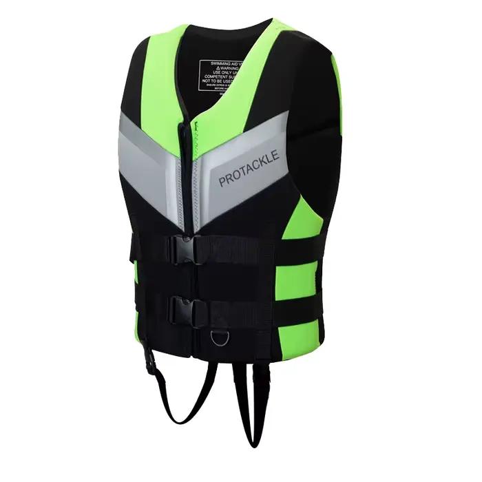 Gilet de sauvetage professionnel grande flottabilité pêche bateau moteur snorkeling résistant