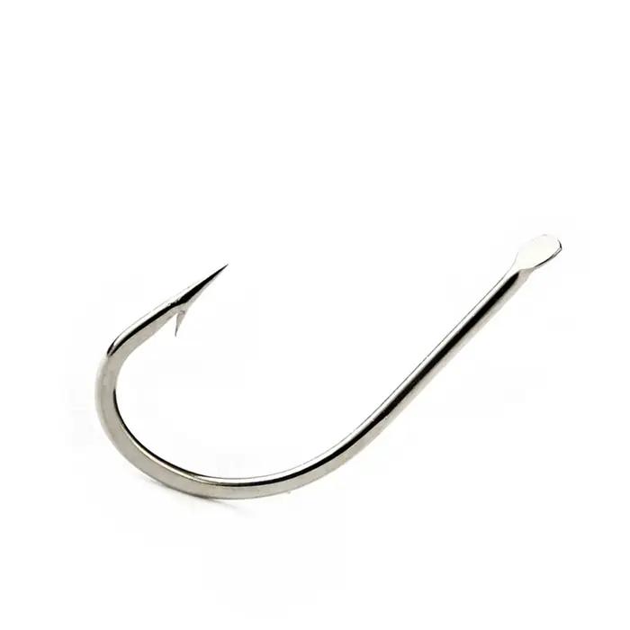 Lot de 100 hameçons pêche carpe acier haute teneur carbone bronze 421N n°1 à 10 tête