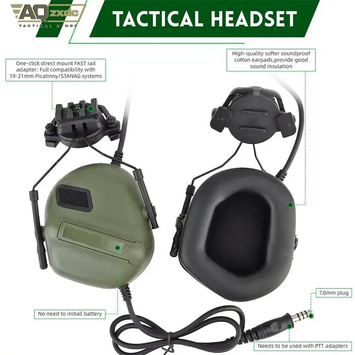 Casque tactique AQzxdc 4en1 avec casque - Équipement complet pour pêche en kayak et sports nautiques