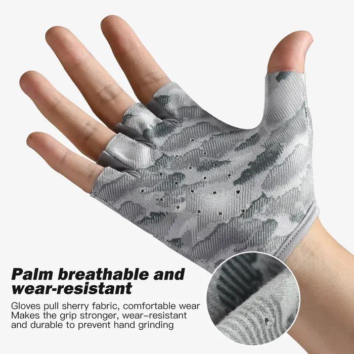 Paire gants pêche homme été route sub protection solaire antidérapants soie glacée respirants fins