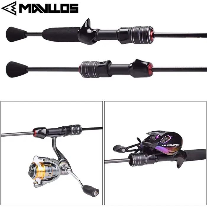 Canne ultralégère MAVLLOS DELICACY 0.6-8g UL carbone creux + 2 pointes pour pêche fine et précise