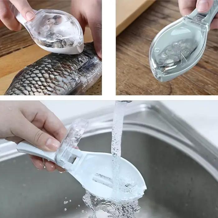 Racleur à écailles de poisson professionnel avec lames en acier inoxydable pour pêcheurs et cuisiniers occasions spéciales de cuisine et de pêche