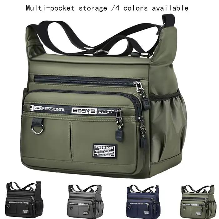 Sac bandoulière homme affaires poche multiples pêche travail voyage réglable professionnel