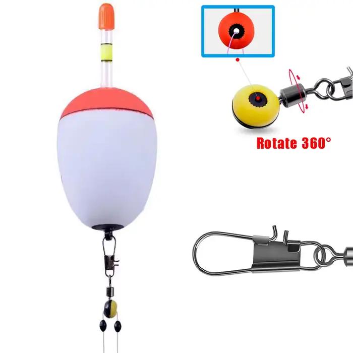 Kit émerillons à billes 360° pour pêche - émerillons rapides avec roulement à billes pour leurres et flotteurs
