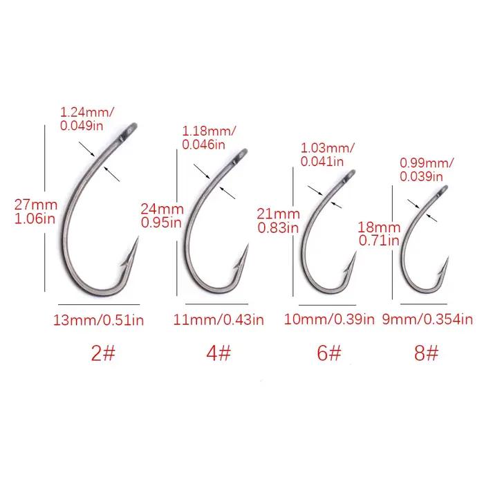 4 rigs Ronnie pour pêche carpe - Hameçons barbelés avec émerillons roulants - Accessoires pêche