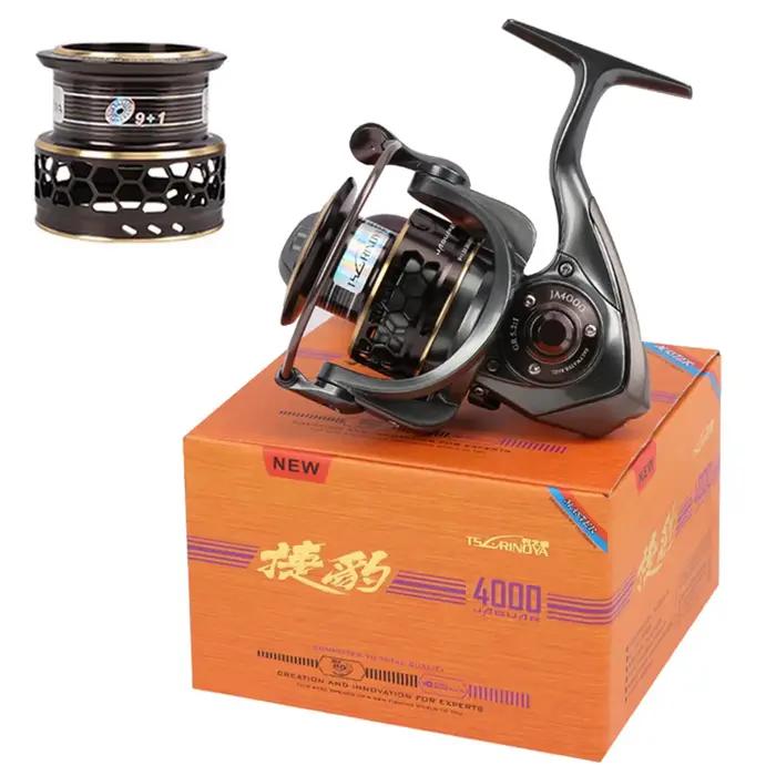 Moulinet spinning TSURINOYA JAGUAR double bobine ultraléger - Pour pêche à l'ajing et carpe en mer