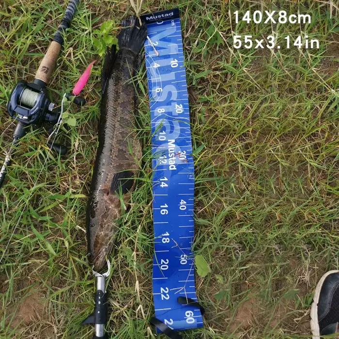 Règle de mesure pour poisson portable 140 cm résistante aux plis pour pêche en kayak et étang